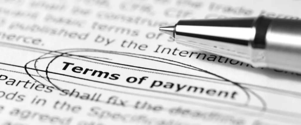 Payment Terms Tingyuan Carbon