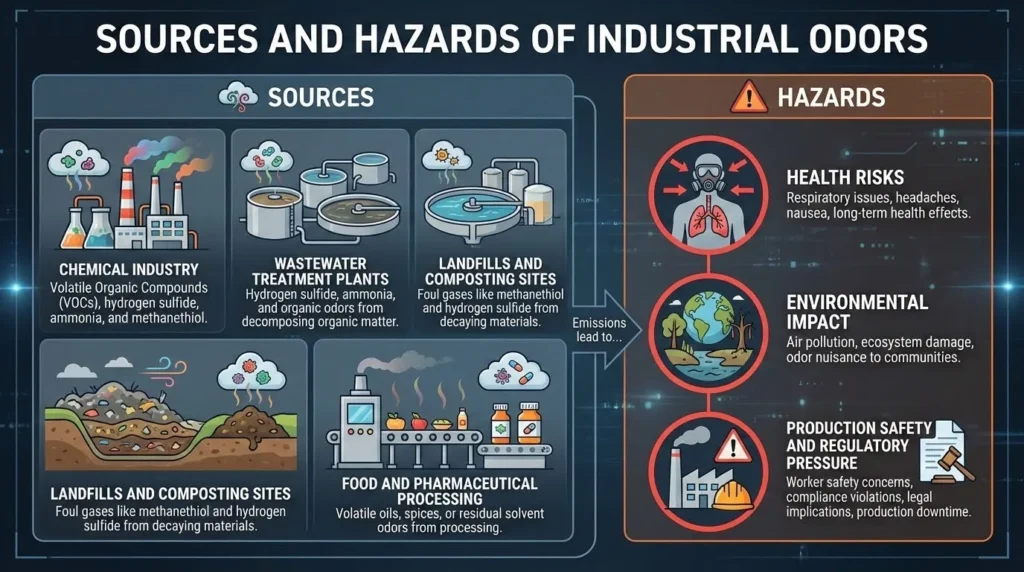 Sources And Hazards Of Industrial Odors - Tingyuan Activated Carbon