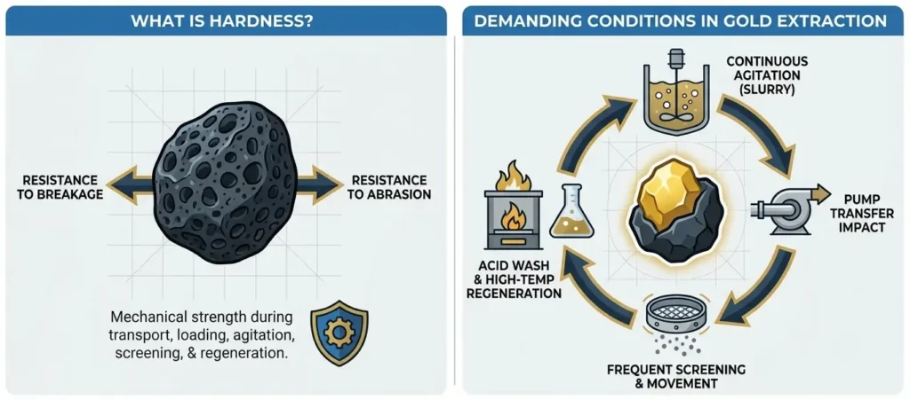 What Is The Hardness Of Gold Recovery Activated Carbon - Tingyuan Activated Carbon
