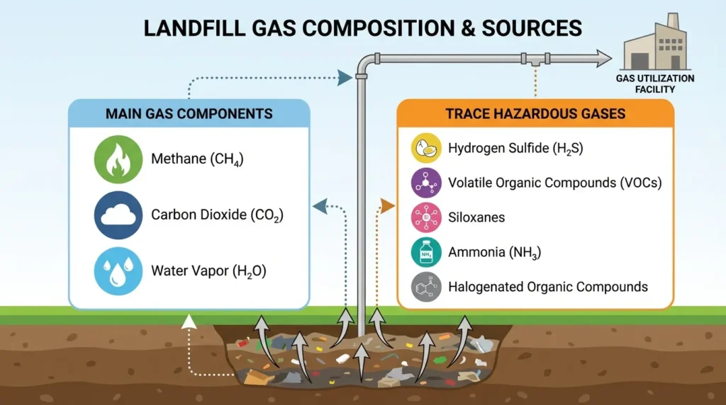 Composition And Sources Of Landfill Gas - Tingyuan Activated Carbon