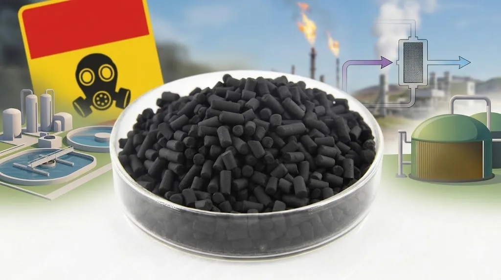 Extruded Activated Carbon For Hydrogen Sulphide Removal - Tingyuan Activated Carbon